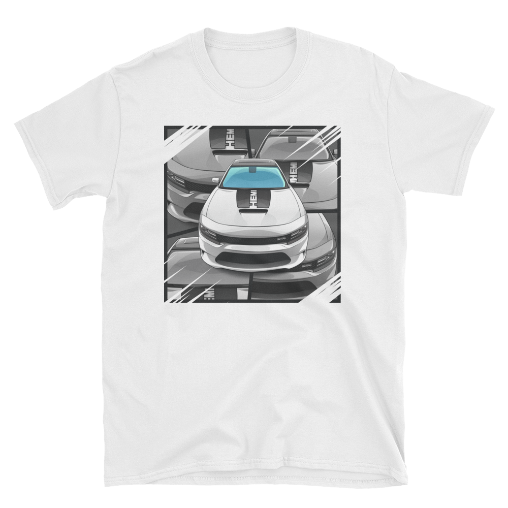 White Daytona Charger T-Shirt