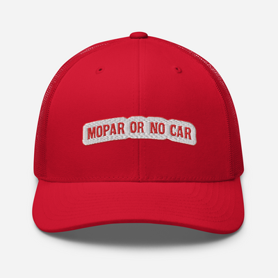 Mopar Or No Car Trucker Cap