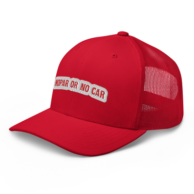 Mopar Or No Car Trucker Cap